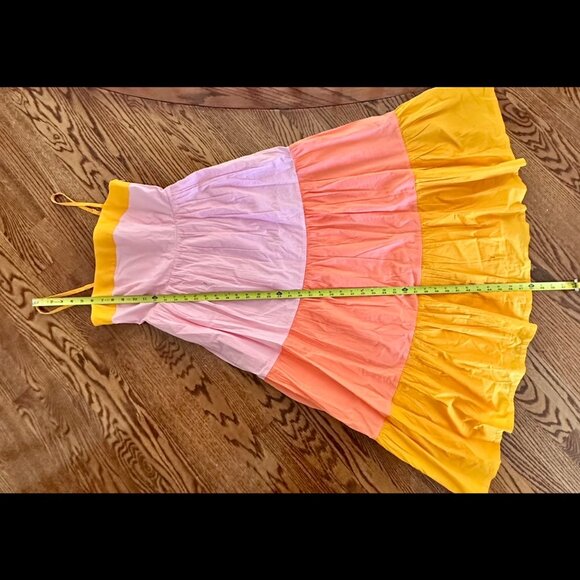 NWOT J. Crew Women's Reimagined Tiered Color Block Maxi Dress 2 - Picture 10 of 10